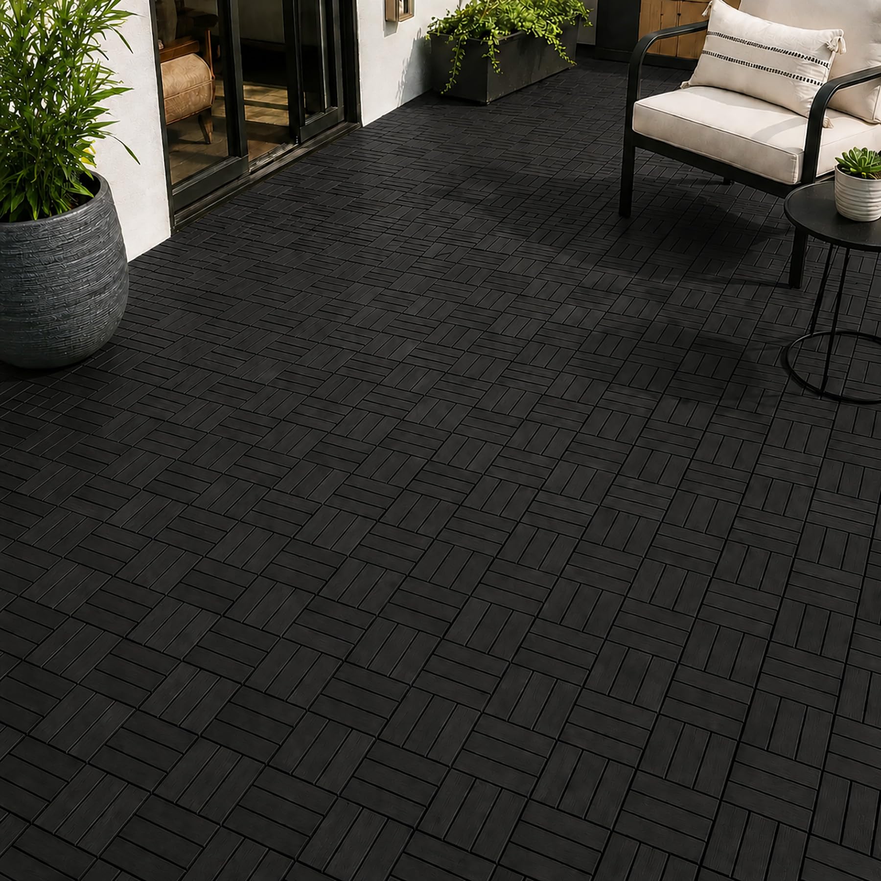Amazon.com: Acacia Deck Tiles Interlocking Outdoor Flooring (20